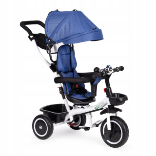 Trojkolka Ecotoys YM-BT-2 BLUE Biela, Čierna, Modrá
